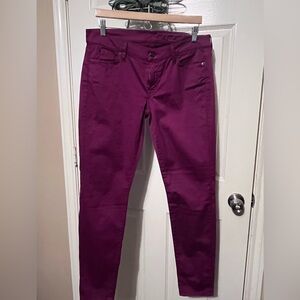 7 For All Mankind Magenta Jeans
